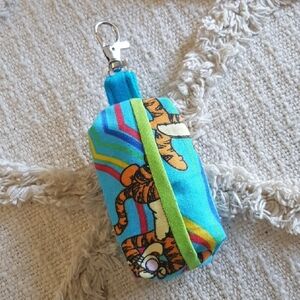 Tigger Blue Cotton  Doggy DOO Doggy Poo Bag Holder Pouch Zero Waste Handmade